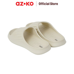AZKO Ataru Sandal Pria Slippers Stripes - Abu-Abu Men Slipper Sendal Kasual Outdoor Indoor Alas Kaki Cowok Stylish