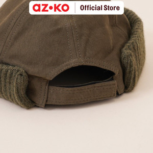 AZKO Ataru Topi Brimless Knit Beanie Hat Tutupan Kepala Aksesoris Kepala Fashion Wanita Pria