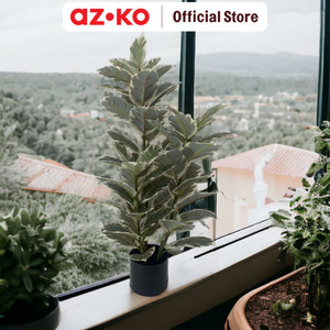 AZKO Arthome 90 Cm Tanaman Artifisial Pink Rubber Fig