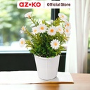 AZKO Arthome Bunga Artifisial Grass Daisy Potted  - Putih