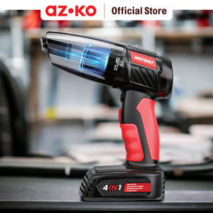 AZKO Maxbuilt Penghisap Debu Mobil 4 In 1 Cordless - Hitam/Merah