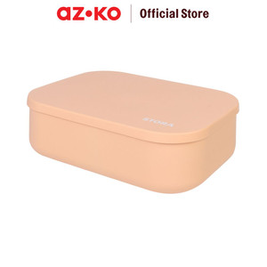 AZKO Stora 26x18x8 Cm Kotak Penyimpanan Dengan Tutup - Oranye