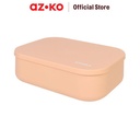 AZKO Stora 26x18x8 Cm Kotak Penyimpanan Dengan Tutup - Oranye
