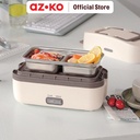 AZKO Memoo Kotak Makan Warmer Elektrik 270 Watt - Putih