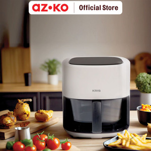 AZKO Kris 3 ltr Air Fryer - Putih Alat Masak Goreng Pembuat Makanan Penggoreng Tanpa Minyak Elektronik Dapur