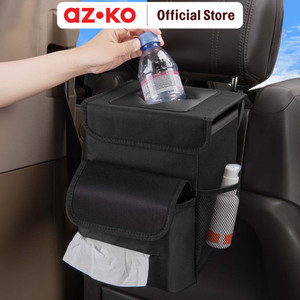 AZKO Otto Klasse Tempat Sampah Mobil Dengan Organizer Backseat Hitam