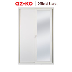 AZKO Masterspace 122X55X195 Cm Lemari Pakaian 2 Pintu Geser - Putih