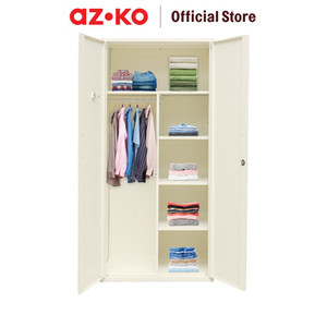 AZKO Masterspace Lemari Pakaian 2 Pintu Multi Column - Putih