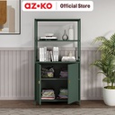 AZKO Stora Kabinet Kantor Metal 5 Tingkat Dengan 2 Pintu - Hijau