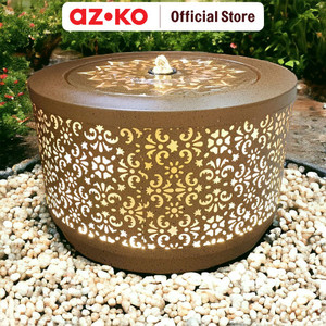 AZKO Arthome 25 Cm Hiasan Air Mancur Bubbling Led Flower