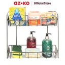 AZKO Stora Rak Kamar Mandi Chrome 2 Tingkat - Hitam