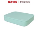 AZKO Stora 36.5x26x8 Cm Kotak Penyimpanan Dengan Tutup - Biru