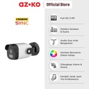 AZKO Krisbow Sync Smart Ip Camera Outdoor Wifi 3Mp Bullet 11T Smart Cctv Kamera Pengawas Pintar Camera Pengintai Alat Keamanan Rumah Spy Cam