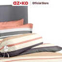 AZKO Sleeplite 160X200 cm Set 5 Pcs Seprai Queen Polyester Stripe Cider