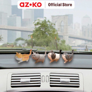 AZKO Otto Klasse Set 4 Pcs Ornamen Dashboard Mobil Kucing Mix-A