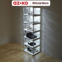 AZKO Stora Rak Sepatu Lipat 6 Tingkat Dengan Lampu Led