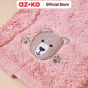 AZKO Ataru 45x100 Cm Handuk Mandi Anak Bear - Pink
