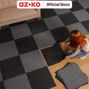 AZKO Forhom 30x30 Cm Sxp Pelapis Lantai Diy - Hitam