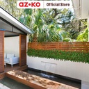 AZKO Cc Grass 30x180 Cm Tanaman Pagar Artifisial Rose Leaves Led