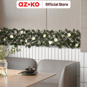 AZKO Cc Grass 30x180 Cm Tanaman Pagar Artifisial Laurel Flowers Led