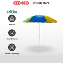 AZKO Soleil 1.8 Mtr Payung Taman Rainbow