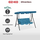 AZKO Soleil Kursi Ayun Dengan Motif Leaves - Biru