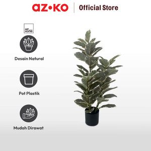 AZKO Arthome 90 Cm Tanaman Artifisial Pink Rubber Fig