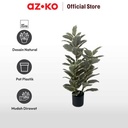 AZKO Arthome 90 Cm Tanaman Artifisial Pink Rubber Fig