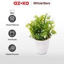 AZKO Arthome Bunga Artifisial Grass Star Potted  - Putih
