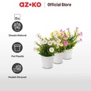 AZKO Arthome Bunga Artifisial Grass Daisy Potted  - Putih