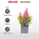 AZKO Arthome Bunga Artifisial Grass Lavender Dengan Pot - Ungu - Biru