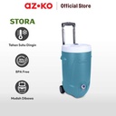 AZKO Stora 20 Ltr Wadah Pendingin Cooler Dengan Roda - Biru