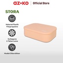 AZKO Stora 26x18x8 Cm Kotak Penyimpanan Dengan Tutup - Oranye