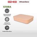 AZKO Stora 36.5x26x8 Cm Kotak Penyimpanan Dengan Tutup - Oranye