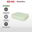 AZKO Stora 36.5x26x8 Cm Kotak Penyimpanan Dengan Tutup - Hijau
