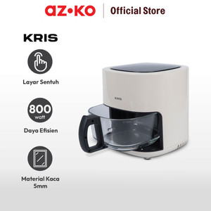 AZKO Kris 3 ltr Air Fryer - Putih Alat Masak Goreng Pembuat Makanan Penggoreng Tanpa Minyak Elektronik Dapur