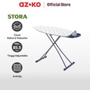 AZKO Stora 127X49X85.5 Meja Setrika Lipat Dengan Retractable Iron Rest