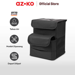 AZKO Otto Klasse Tempat Sampah Mobil Dengan Organizer Backseat Hitam