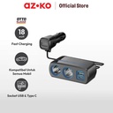 AZKO Otto Klasse Charger Mobil Usb & Type C - Lighter Socket 1928d