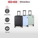 AZKO Luggo Ultra Slim Koper Abs Tsa Lock Expandable Hardcase Luggage Koper Kabin Dengan Tsa Tas Jalan-Jalan Travel Bag Tas Roda - Biru