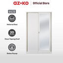 AZKO Masterspace 122X55X195 Cm Lemari Pakaian 2 Pintu Geser - Putih