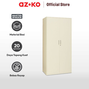 AZKO Masterspace Lemari Pakaian 2 Pintu Multi Column - Putih