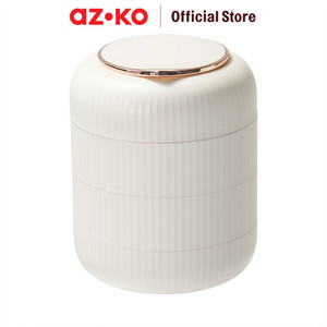 AZKO Stora 14x11x11 Cm Kotak Perhiasan Rotating - Putih