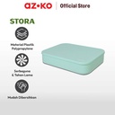 AZKO Stora 36.5x26x8 Cm Kotak Penyimpanan Dengan Tutup - Biru