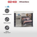 AZKO Sleeplite 160X200 cm Set 5 Pcs Seprai Queen Polyester Stripe Azure
