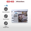 AZKO Sleeplite 180X200 cm Set 5 Pcs Seprai King Polyester Stripe Cider