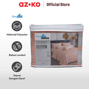 AZKO Sleeplite 160X200 cm Set 5 Pcs Seprai Queen Polyester Stripe Tafy