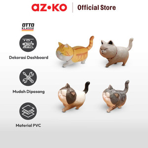 AZKO Otto Klasse Set 4 Pcs Ornamen Dashboard Mobil Kucing Mix-A