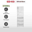 AZKO Stora Rak Sepatu Lipat 6 Tingkat Dengan Lampu Led