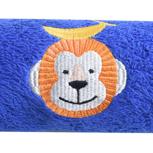 AZKO Ataru 30x50 Cm Handuk Mandi Anak Monkey - Biru